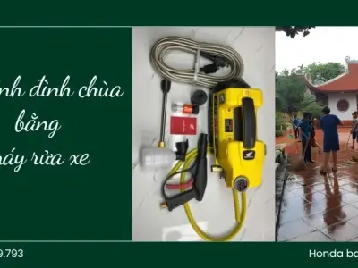 Vệ sinh đình chùa sử dụng máy rửa xe nào cho hiệu quả?