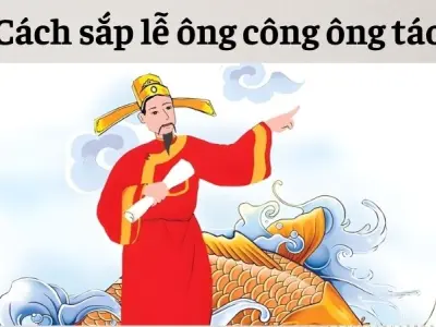 Cách sắp lễ ông công ông táo đúng chuẩn truyền thống