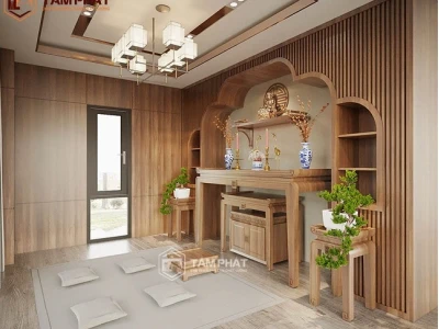 Kích thước bàn thờ gia tiên chuẩn phong thủy: Hướng dẫn chi tiết 2026