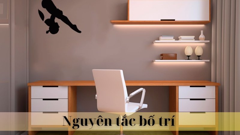 Bố trí bàn làm việc trong phòng ngủ 03