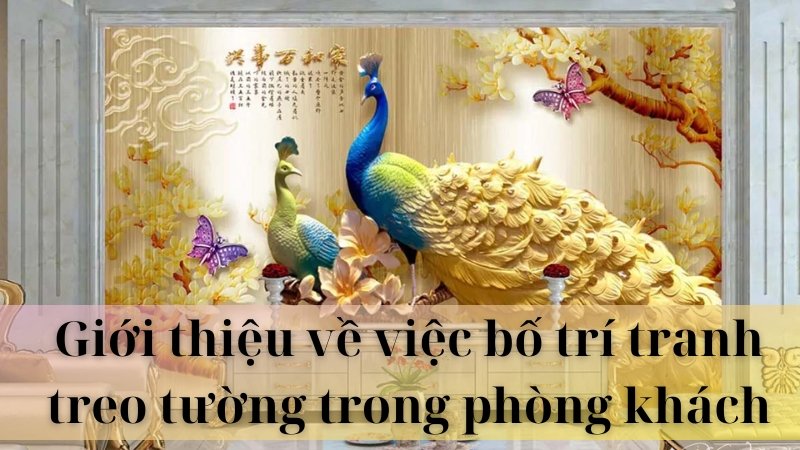 Cách bố trí tranh treo tường phòng khách 02