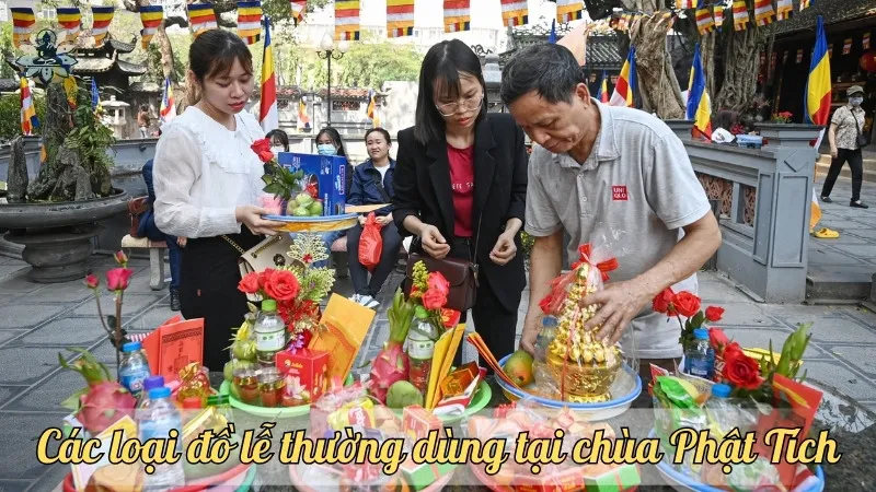 Các loại đồ lễ thường dùng tại chùa Phật Tích