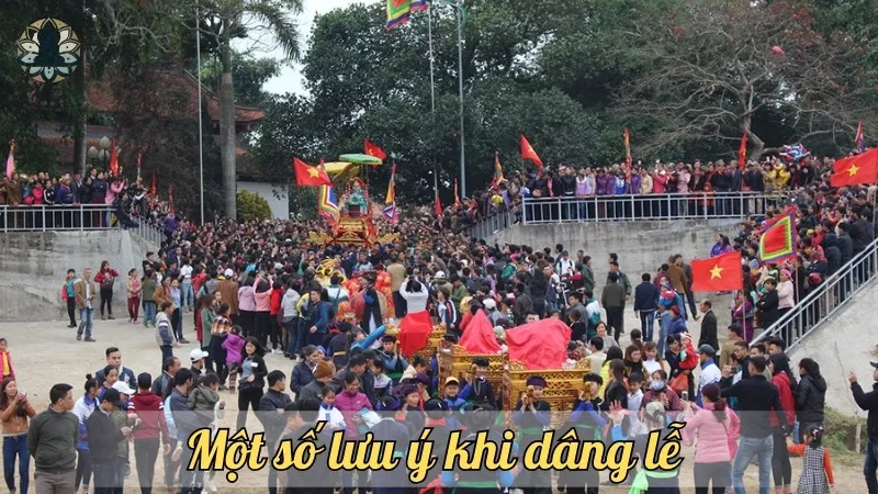 Một số lưu ý khi dâng lễ