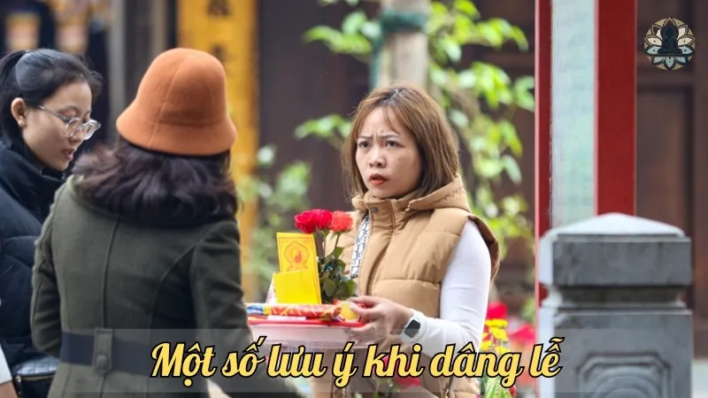 Một số lưu ý khi dâng lễ