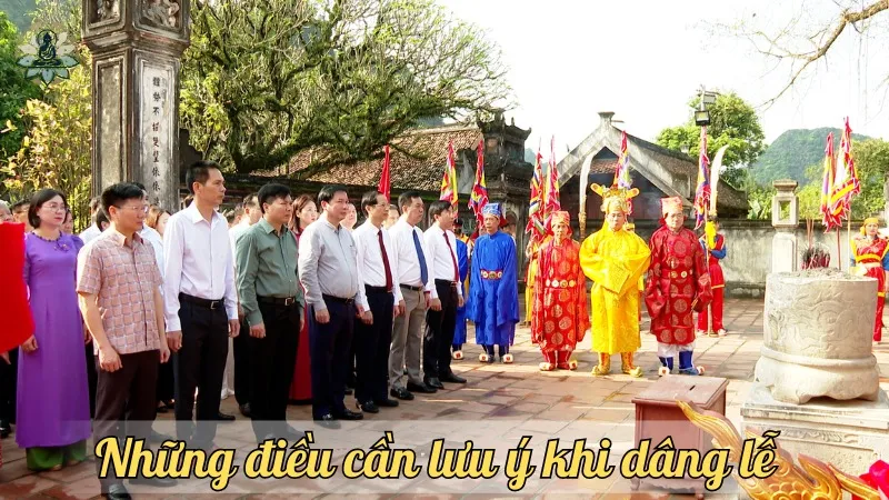 Những điều cần lưu ý khi dâng lễ