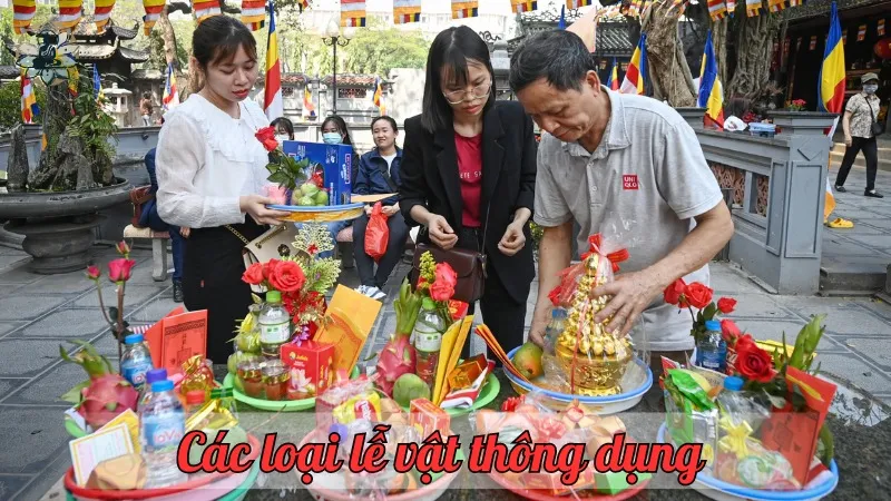 Các loại lễ vật thông dụng 