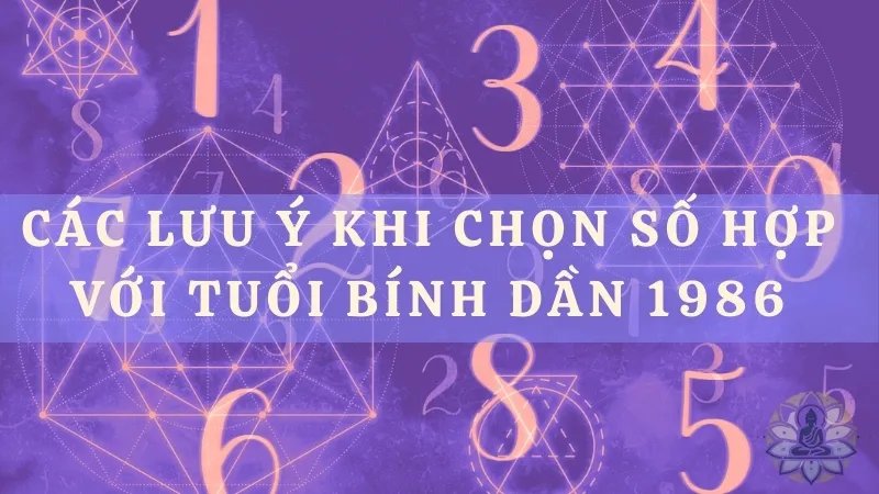 Các lưu ý khi chọn số hợp với tuổi Bính Dần 1986